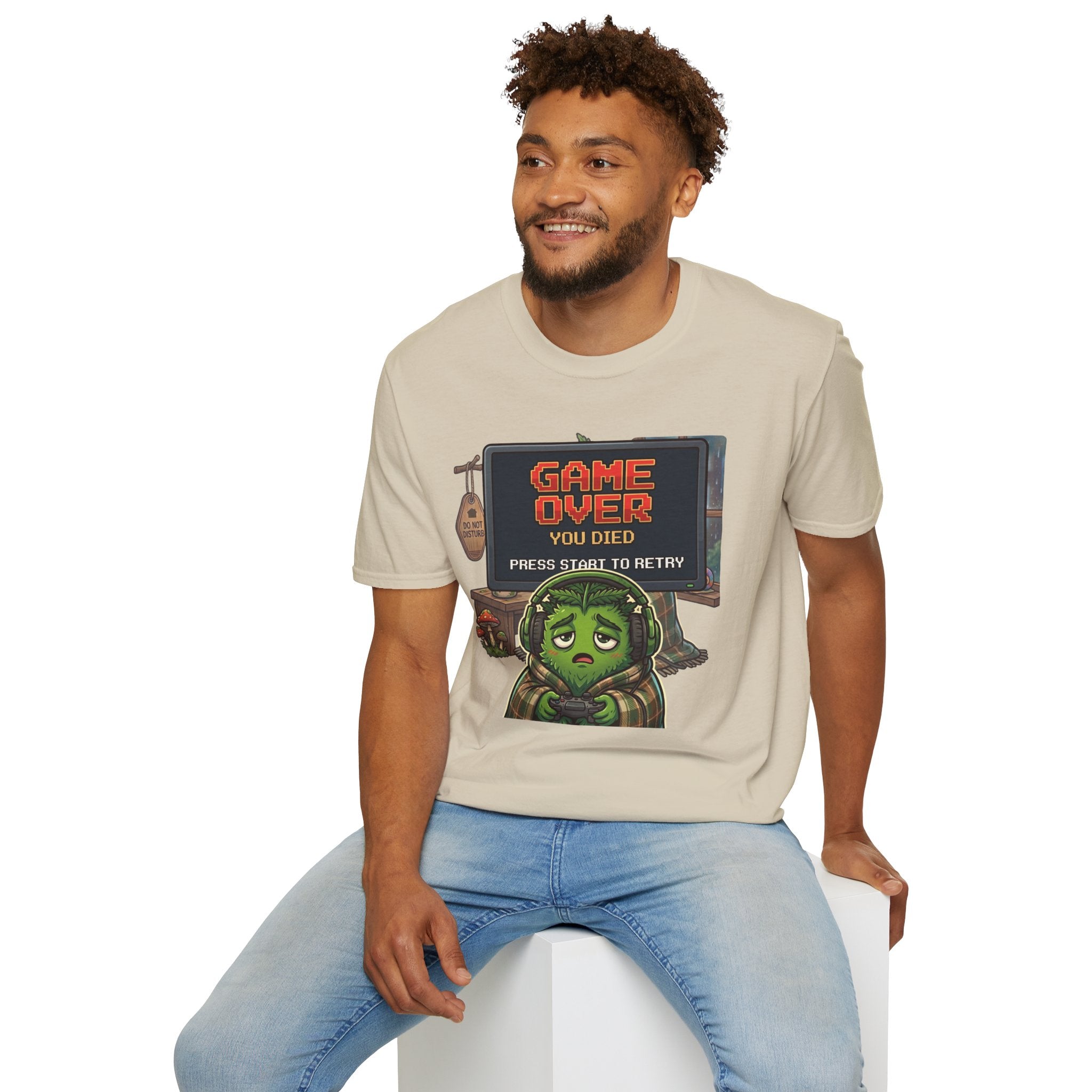 GAME OVER PRESS START TO RETRY C1 T-Shirt