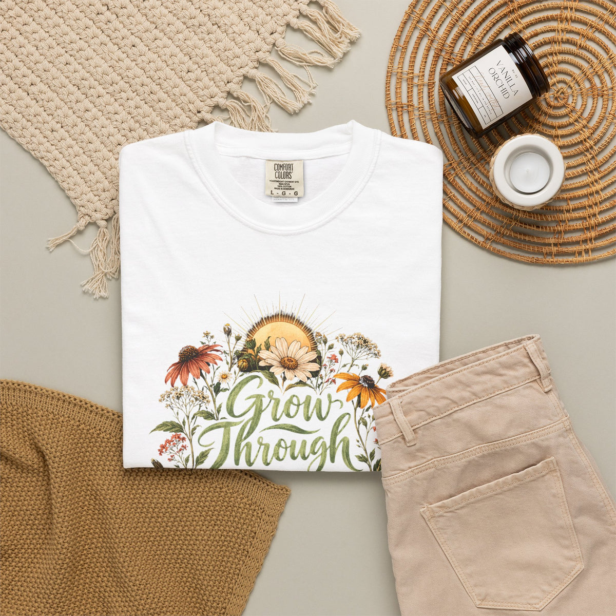 Grow Through What You Go Through Premium T-Shirt