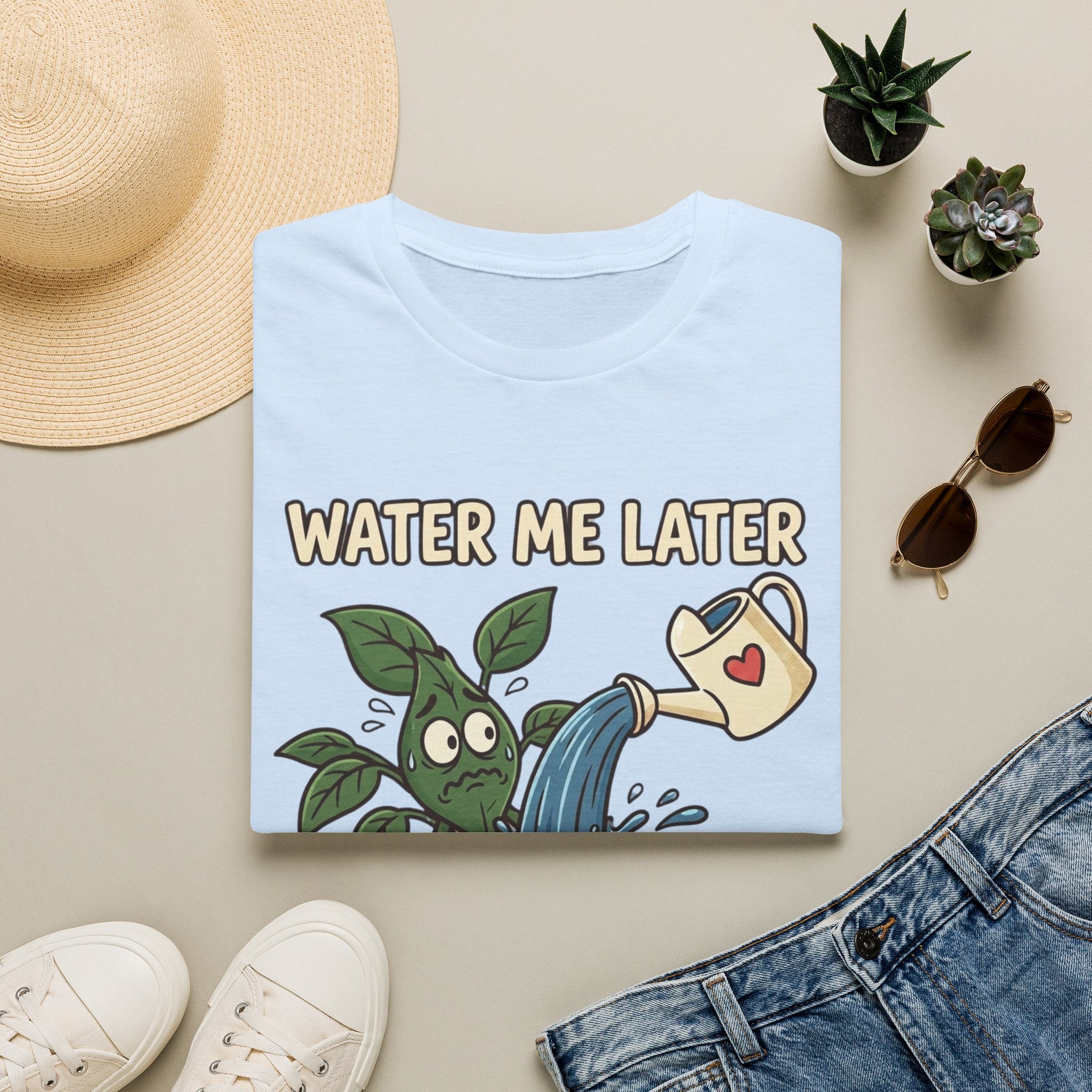 Water Me Later Overwatered Plant Panic G1 T-Shirt
