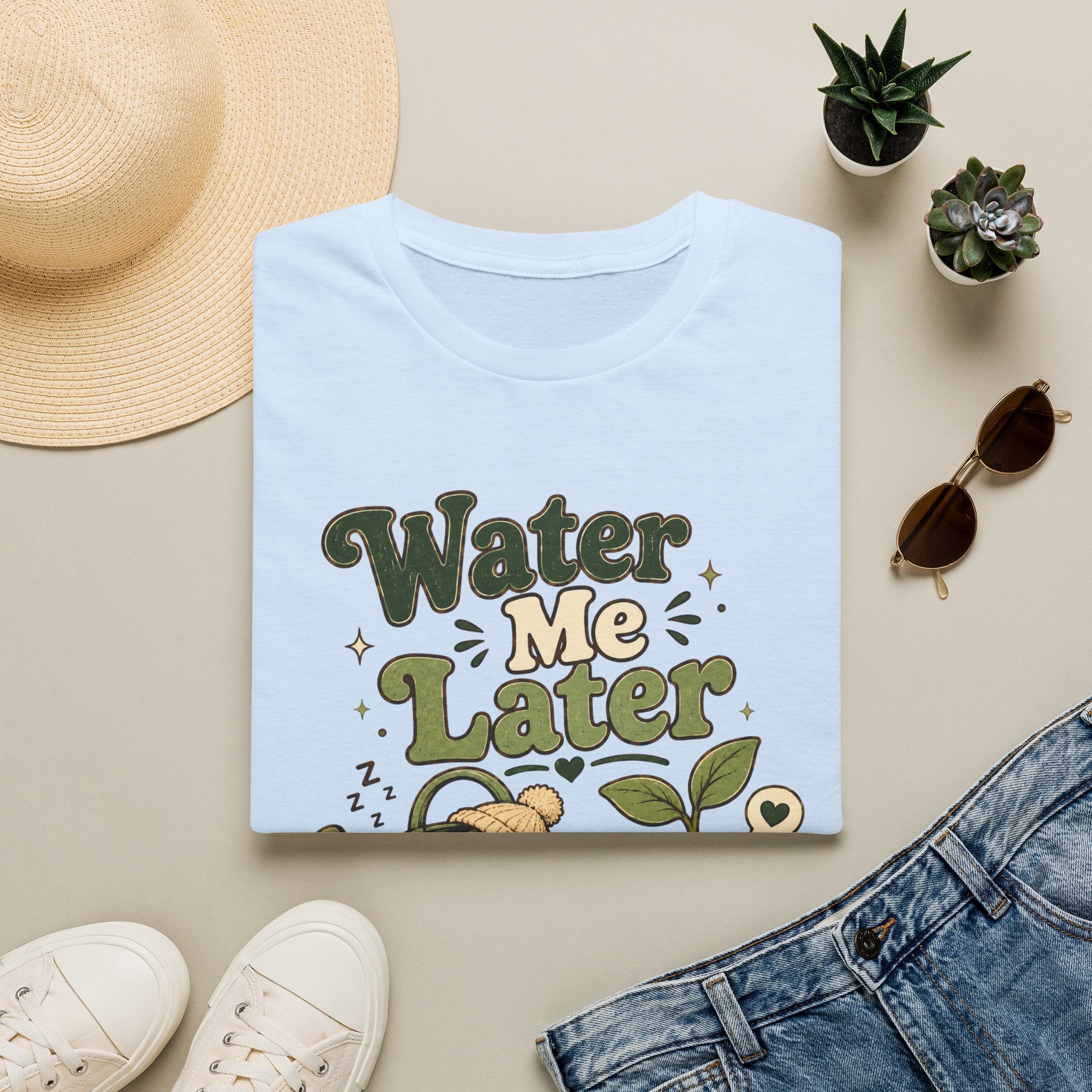 Water Me Later Lazy Watering Can C1 T-Shirt