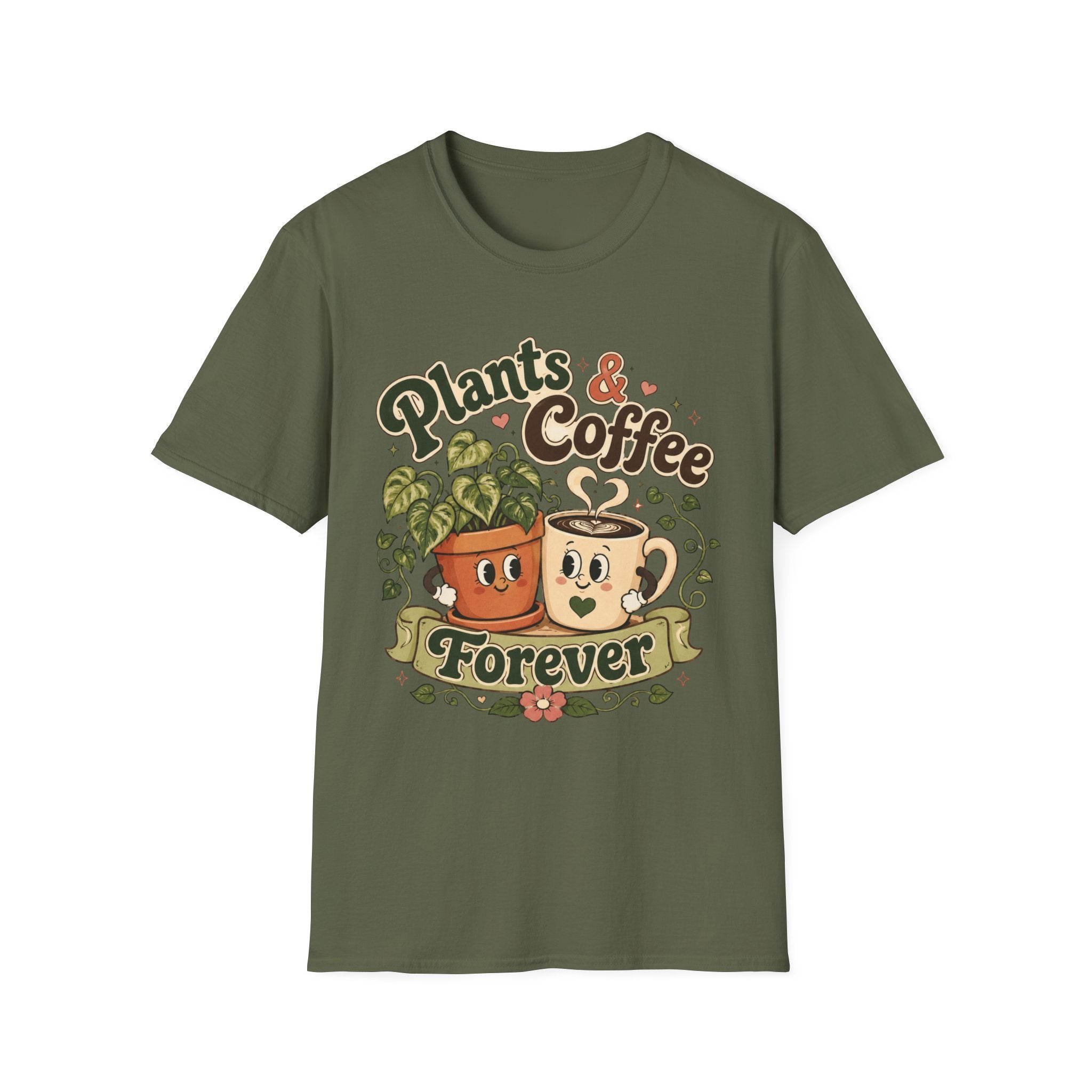 Plants & Coffee Forever C1 T-Shirt