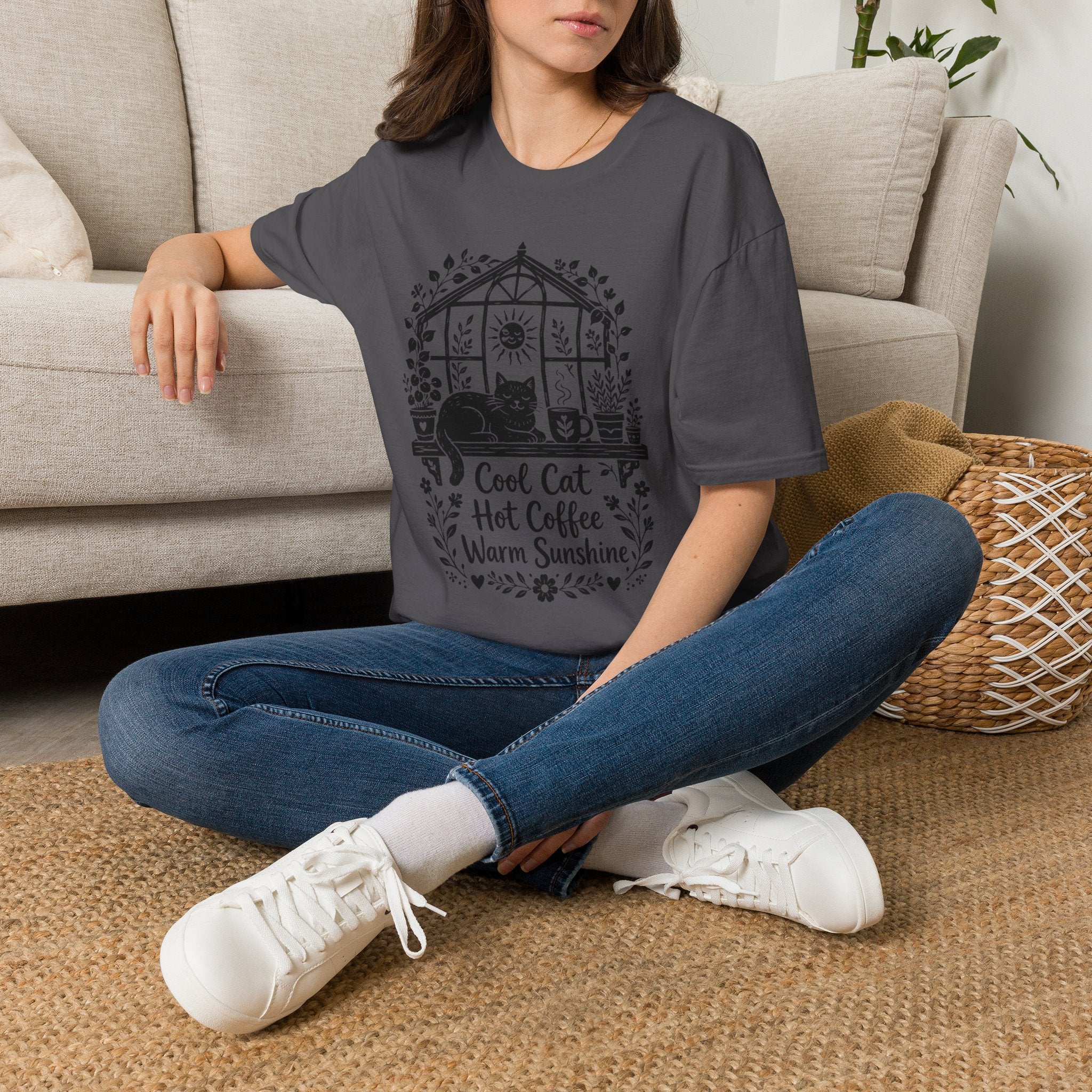 Cool Cat Hot Coffee Warm Sunshine T-Shirt