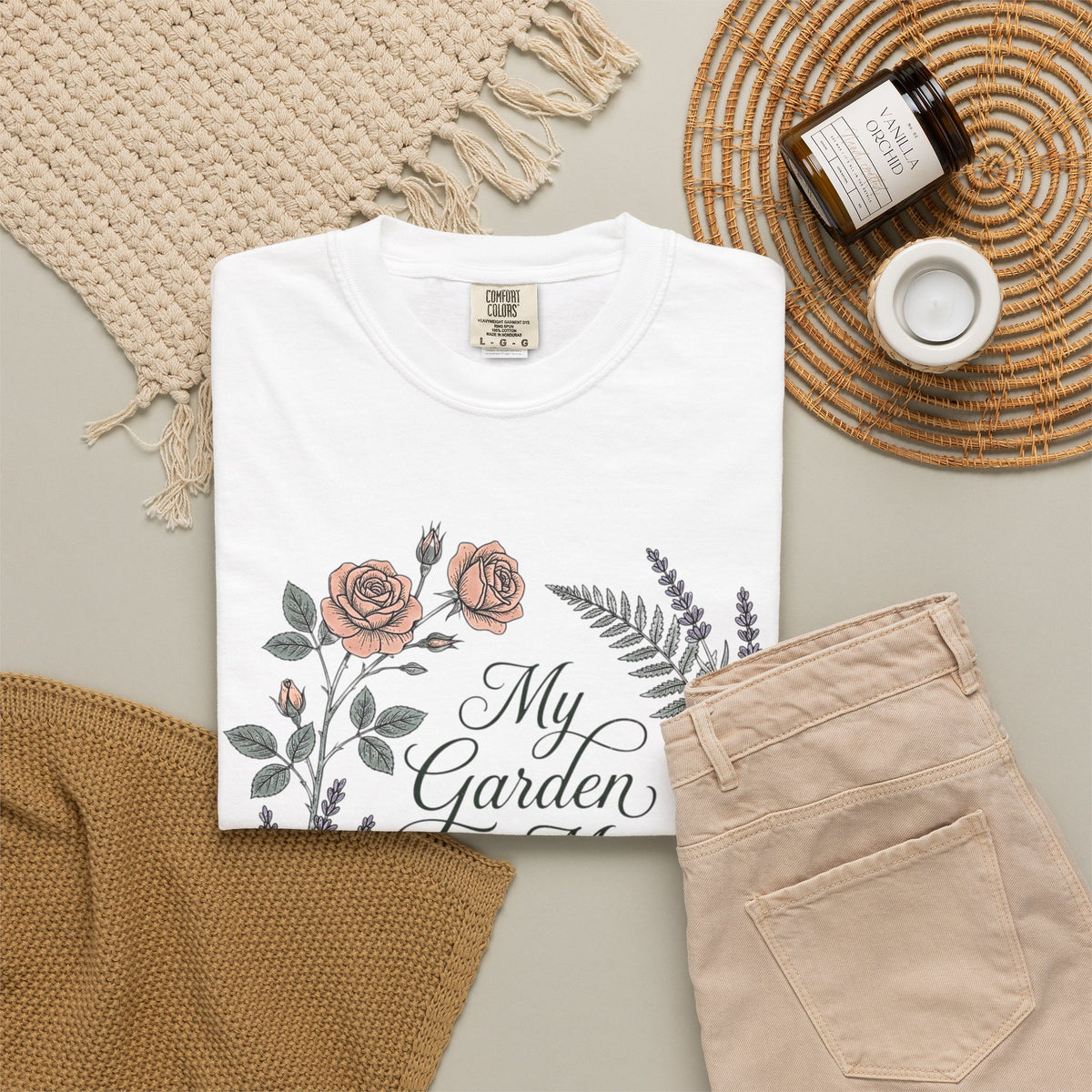 My Garden is My Sanctuary - Premium T-Shirt
