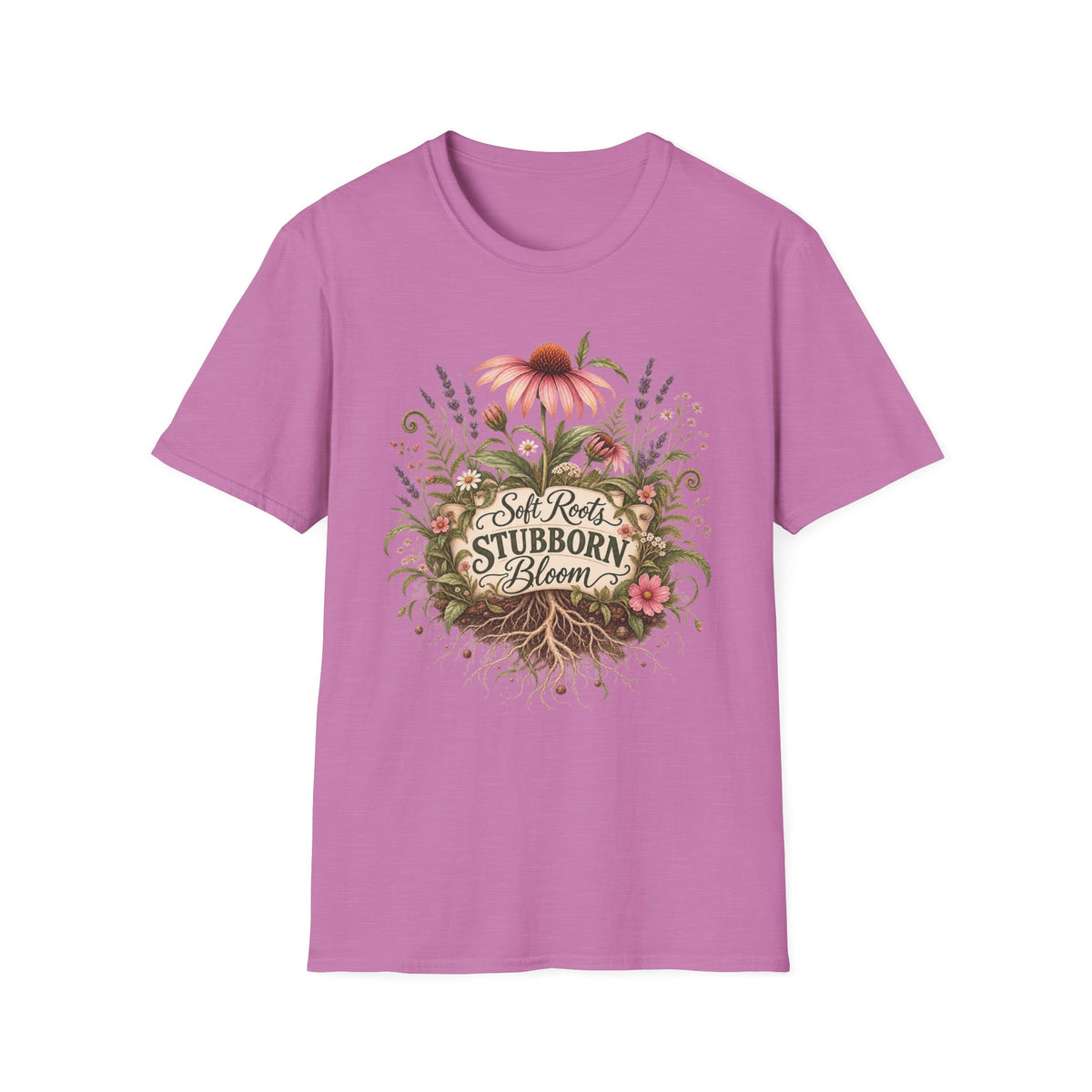Soft Roots Stubborn Bloom Emblem C1 T-Shirt