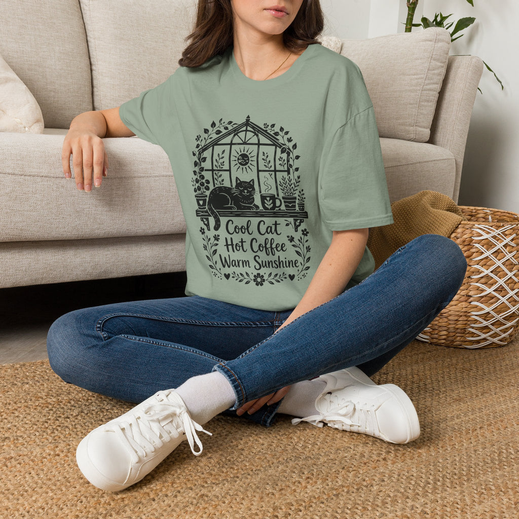 Cool Cat Hot Coffee Warm Sunshine T-Shirt