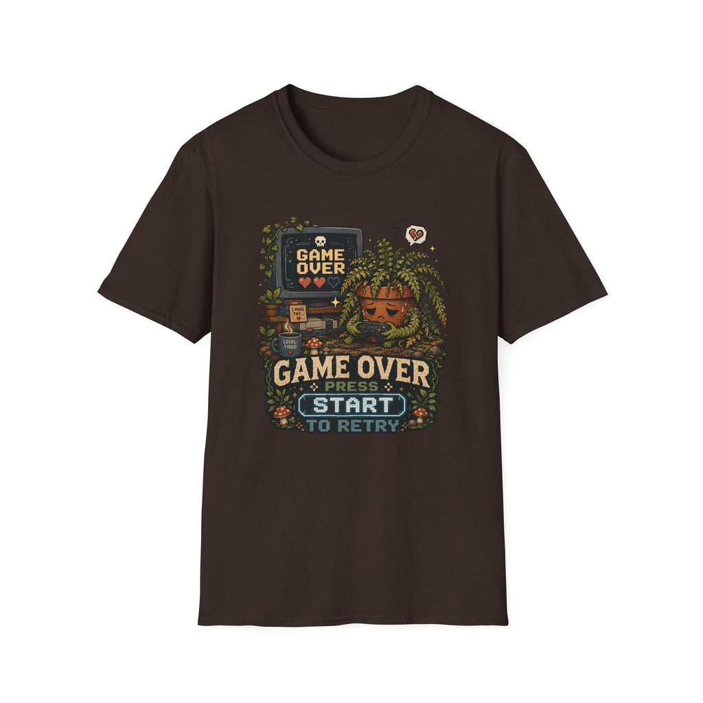 GAME OVER PRESS START TO RETRY C1 T-Shirt