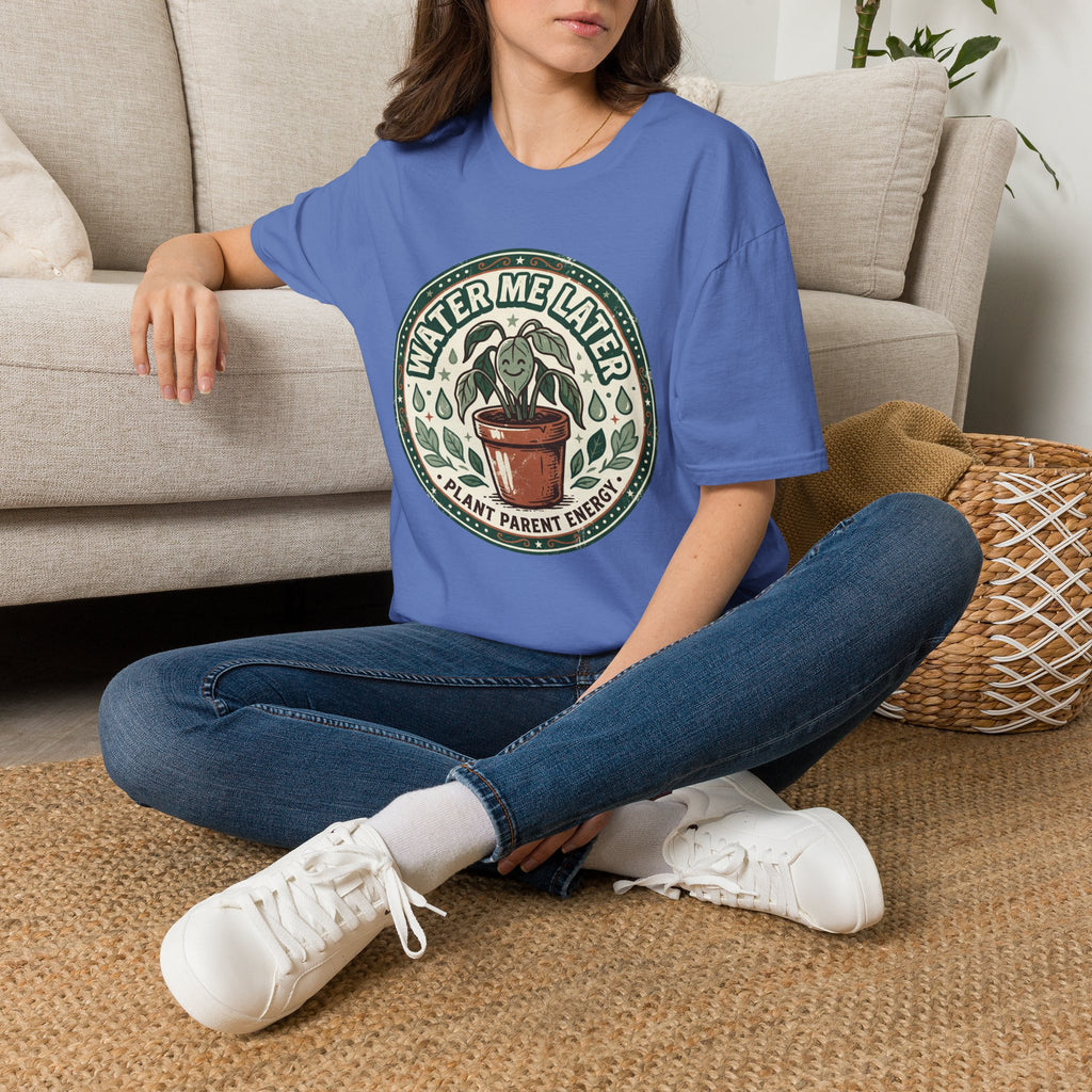 Water Me Later Retro Badge Design G1 T-Shirt