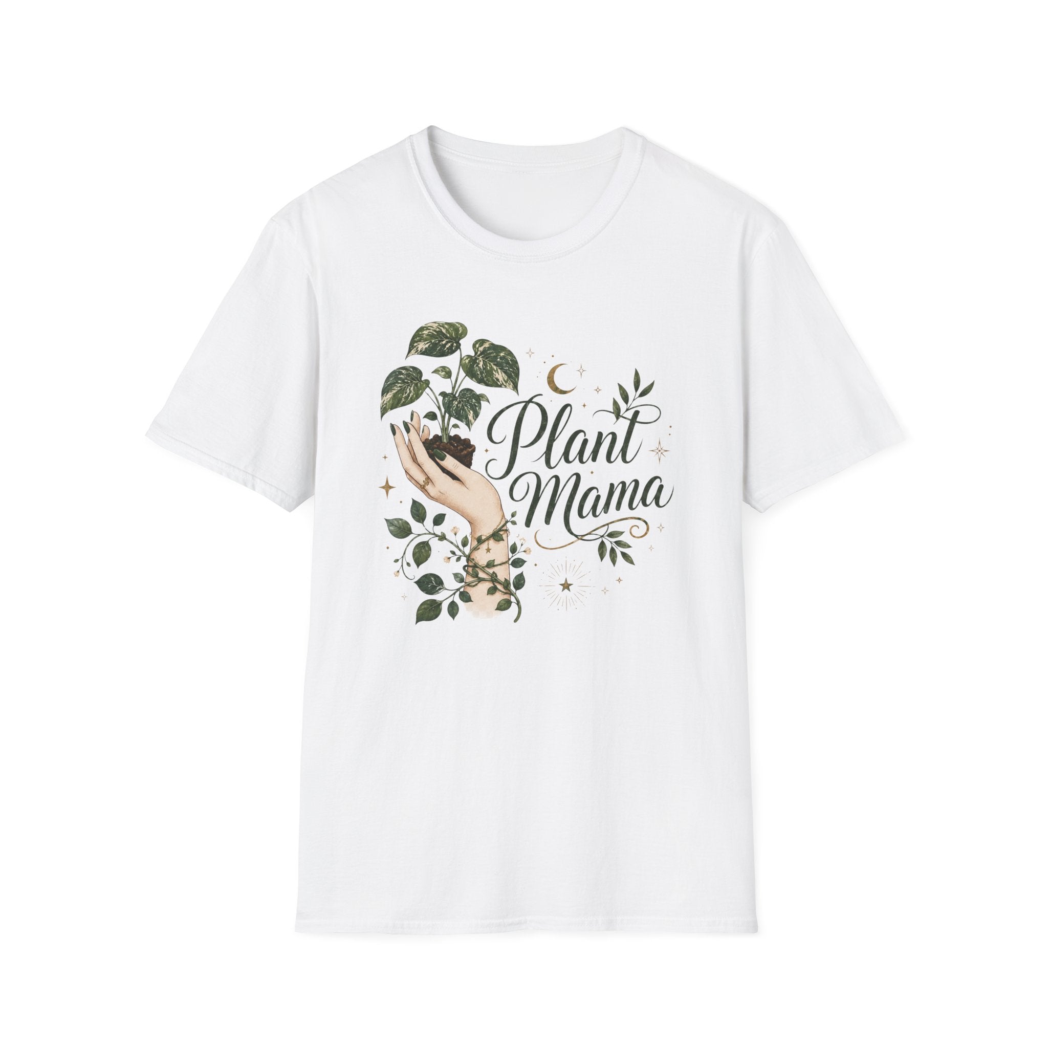 Plant Mama Moon Hand T-Shirt C1