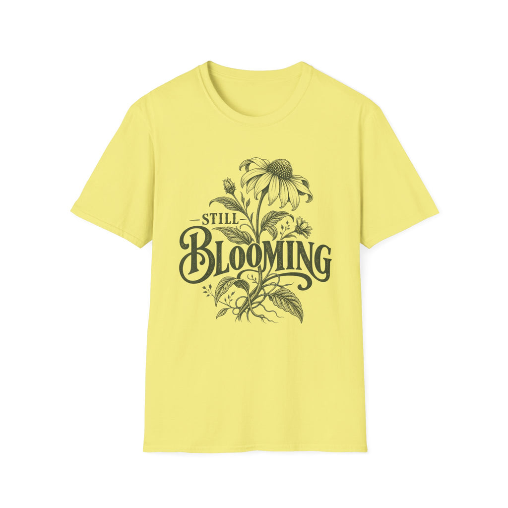 Still Blooming Botanical Emblem C1 T-Shirt