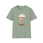 Rainbow Rain Flowers C1 T-Shirt