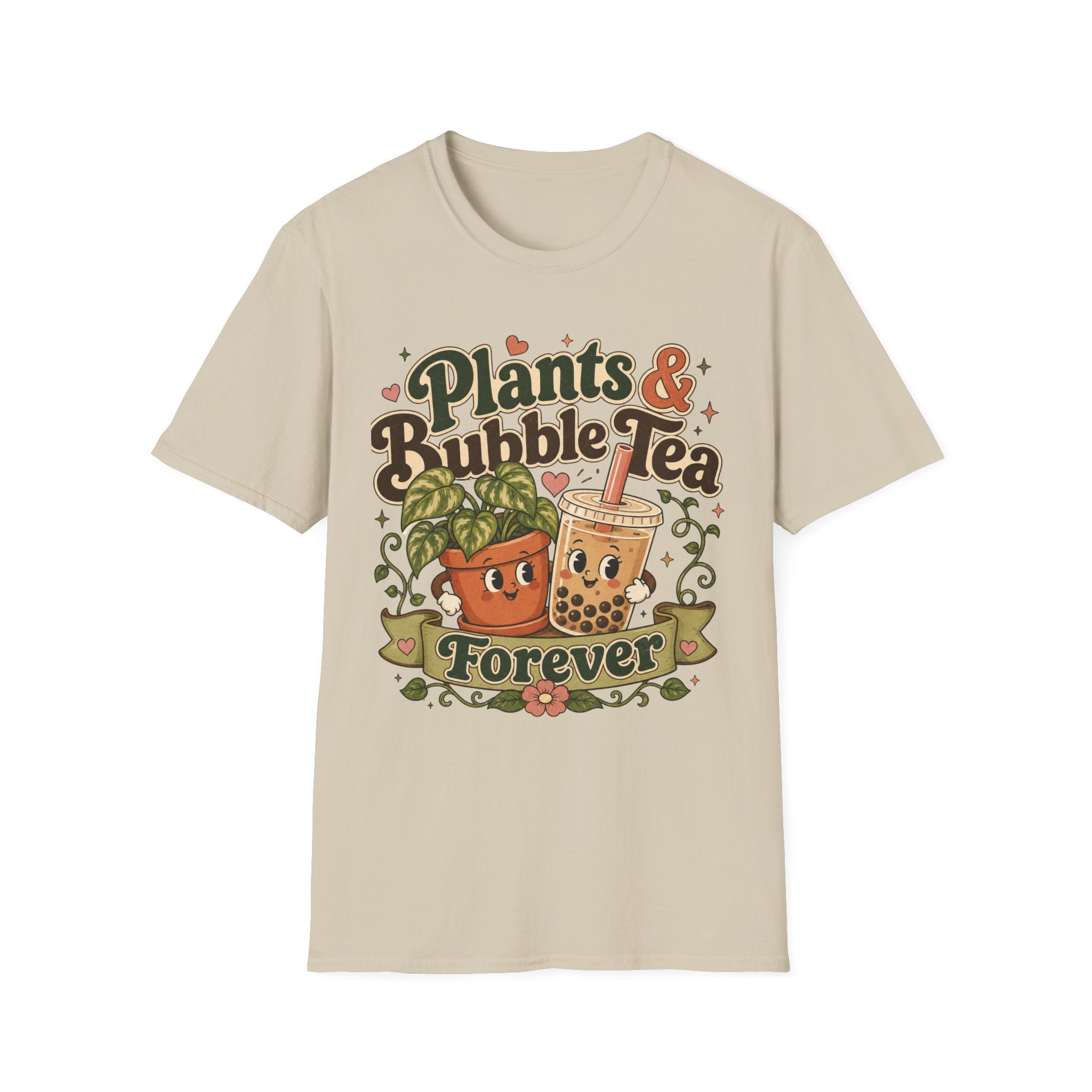 Plants & Bubble Tea Forever C1 T-Shirt