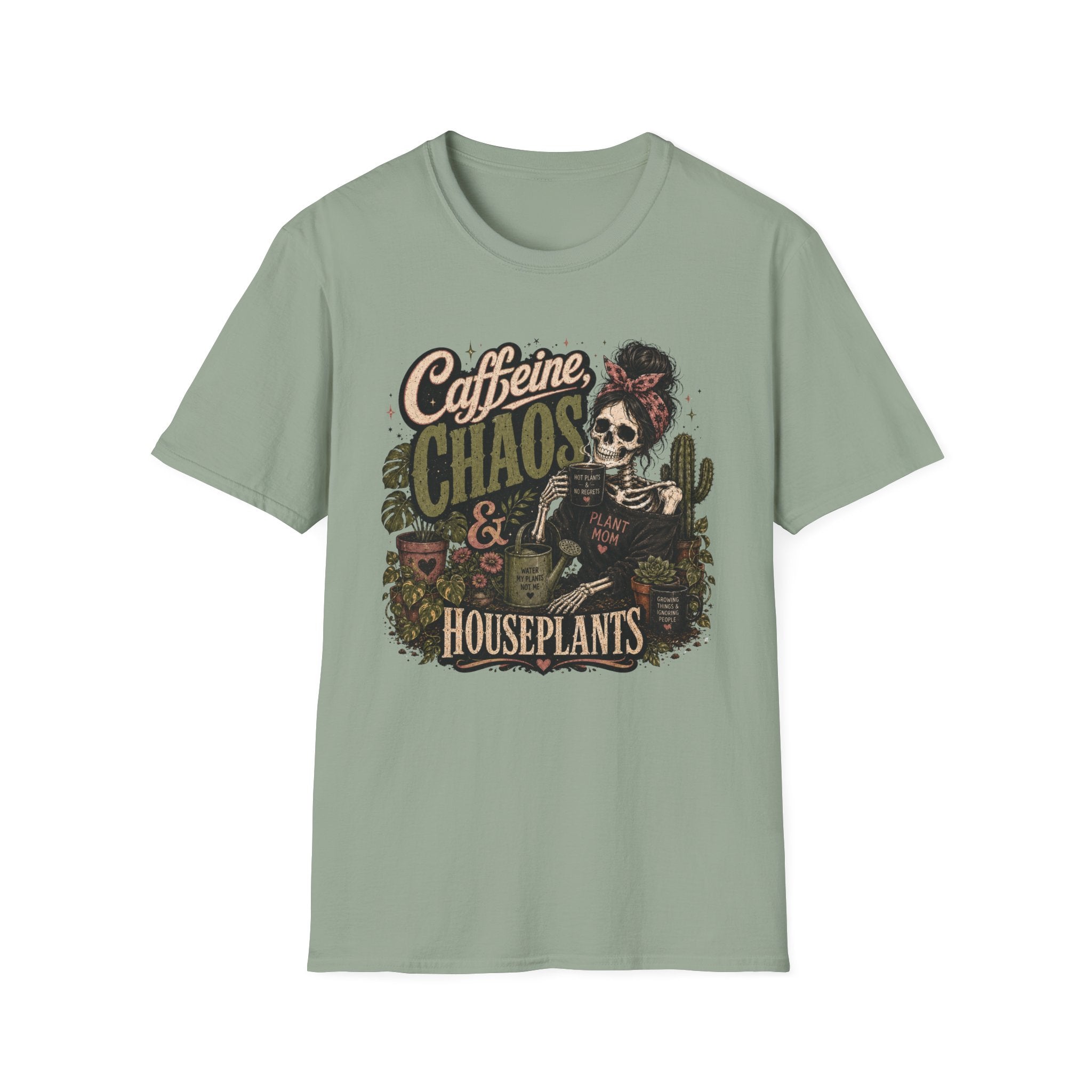 Caffeine Chaos Houseplants Gothic C1 T-Shirt