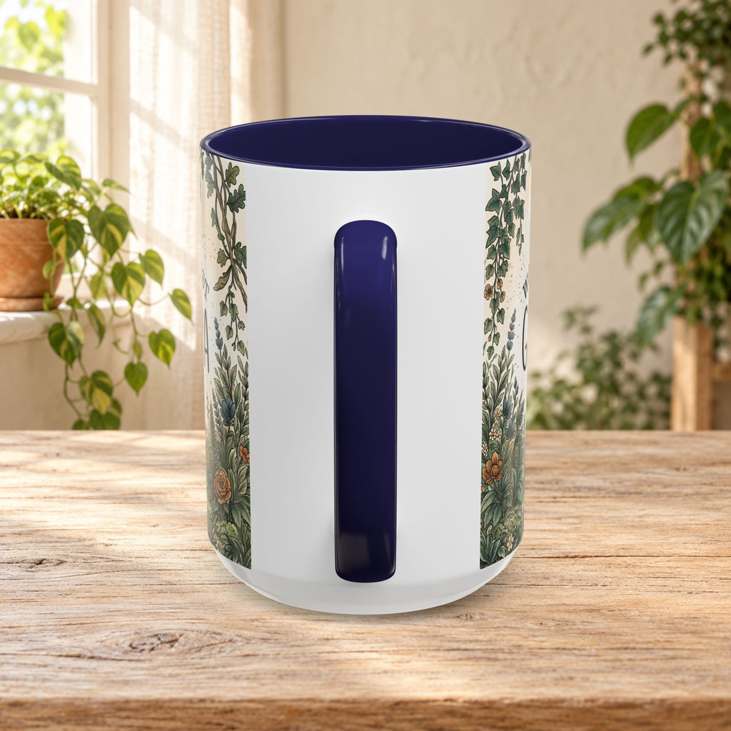World's Best Grandpa Accent Coffee Mug – Rustic Botanical 11/15oz Gift