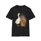 Mama Goose in a floral garden pot C1 T-Shirt