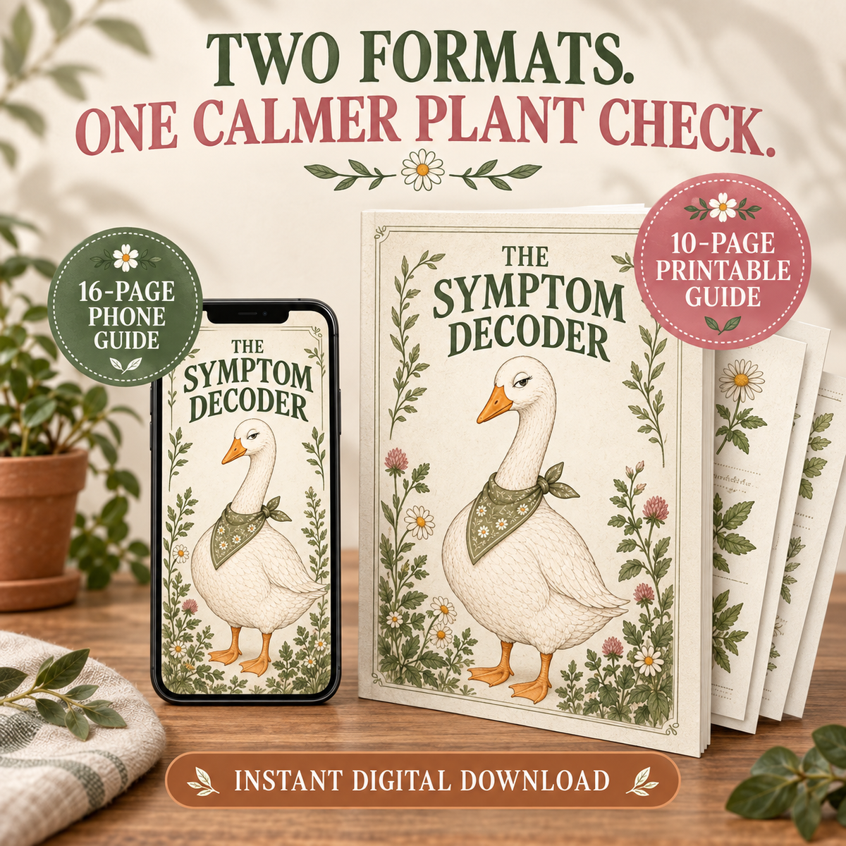 Mama Goose Symptom Decoder PDF (Digital Download Printable-No shipping)