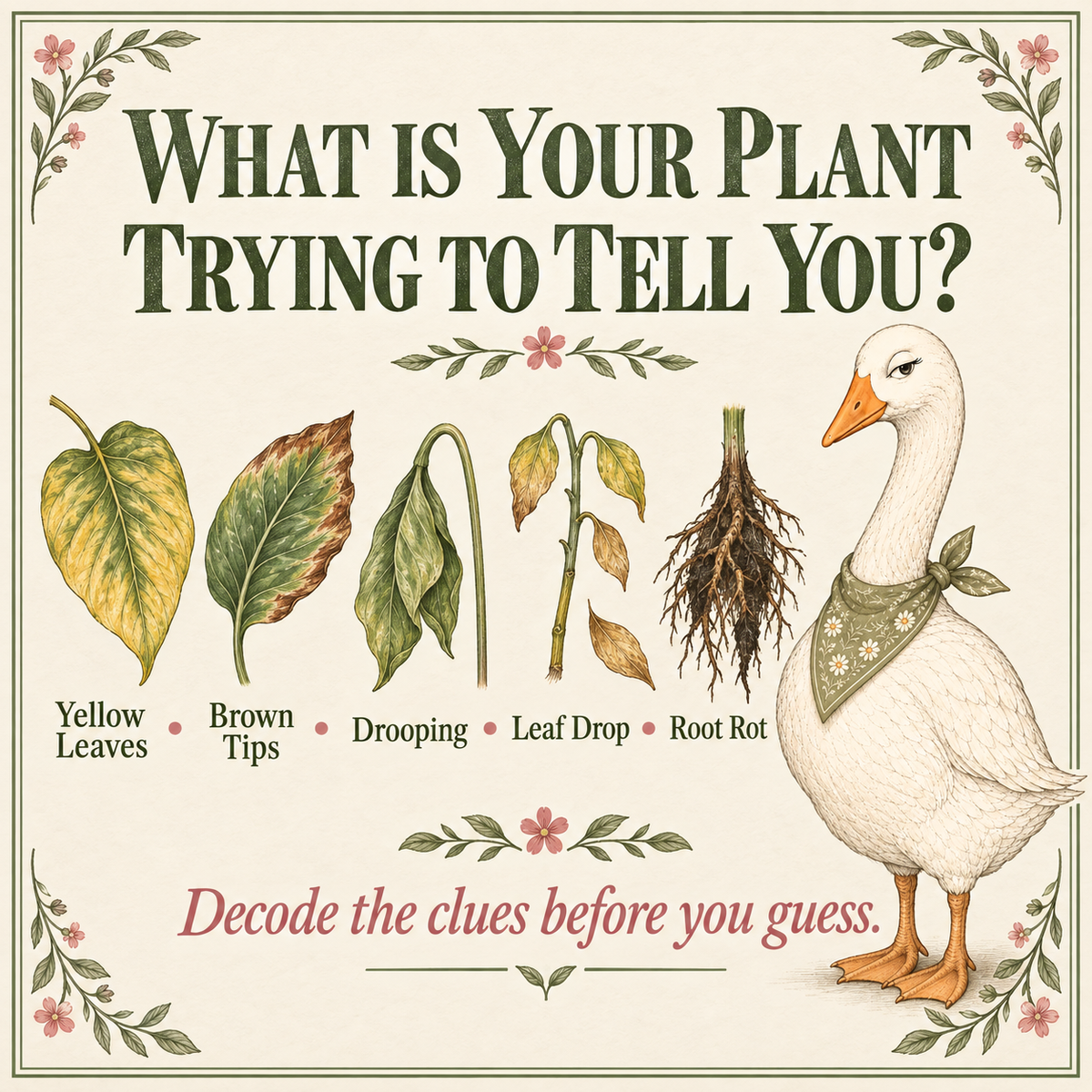 Mama Goose Symptom Decoder PDF (Digital Download Printable-No shipping)
