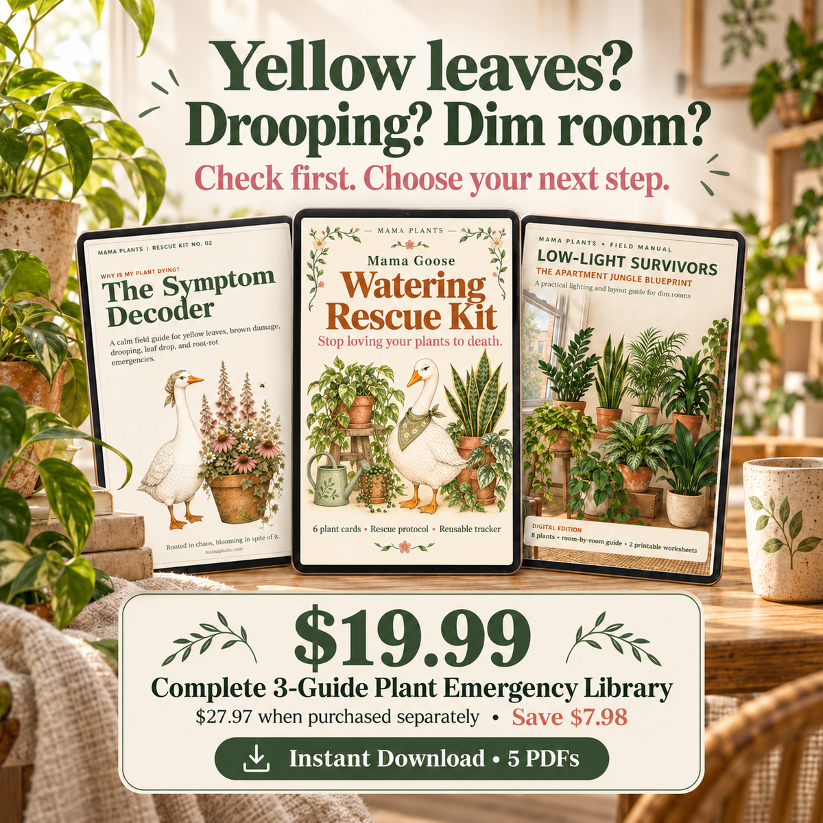 Complete 3-Guide Plant Emergency Library (Digital Download Ebook-No shipping)