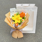 Handmade Forever Flowers Crochet Bouquet — Handcrafted Roses, Sunflowers & Tulips
