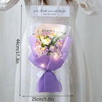 Handmade Forever Flowers Crochet Bouquet — Handcrafted Roses, Sunflowers & Tulips