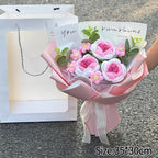 Handmade Forever Flowers Crochet Bouquet — Handcrafted Roses, Sunflowers & Tulips