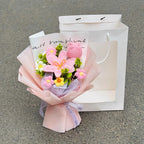 Handmade Forever Flowers Crochet Bouquet — Handcrafted Roses, Sunflowers & Tulips