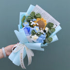 Handmade Forever Flowers Crochet Flowers Bouquet Rose Sunflowers Tulips