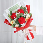 Handmade Forever Flowers Crochet Flowers Bouquet Rose Sunflowers Tulips