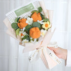 Handmade Forever Flowers Crochet Flowers Bouquet Rose Sunflowers Tulips