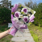 Handmade Forever Flowers Crochet Flowers Bouquet Rose Sunflowers Tulips