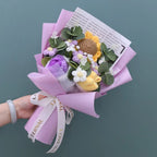Handmade Forever Flowers Crochet Flowers Bouquet Rose Sunflowers Tulips