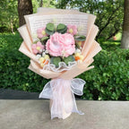 Handmade Forever Flowers Crochet Flowers Bouquet Rose Sunflowers Tulips