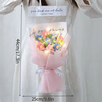 Handmade Forever Flowers Crochet Bouquet — Handcrafted Roses, Sunflowers & Tulips