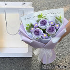 Handmade Forever Flowers Crochet Bouquet — Handcrafted Roses, Sunflowers & Tulips