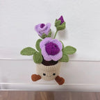 Handmade Everlasting Crochet Flowers Pot – Handcrafted Keepsake Gift For Plant Lovers & Proud Brown Thumbs